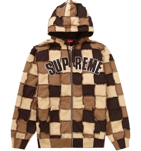 supreme reverse patchwork sweatshirts